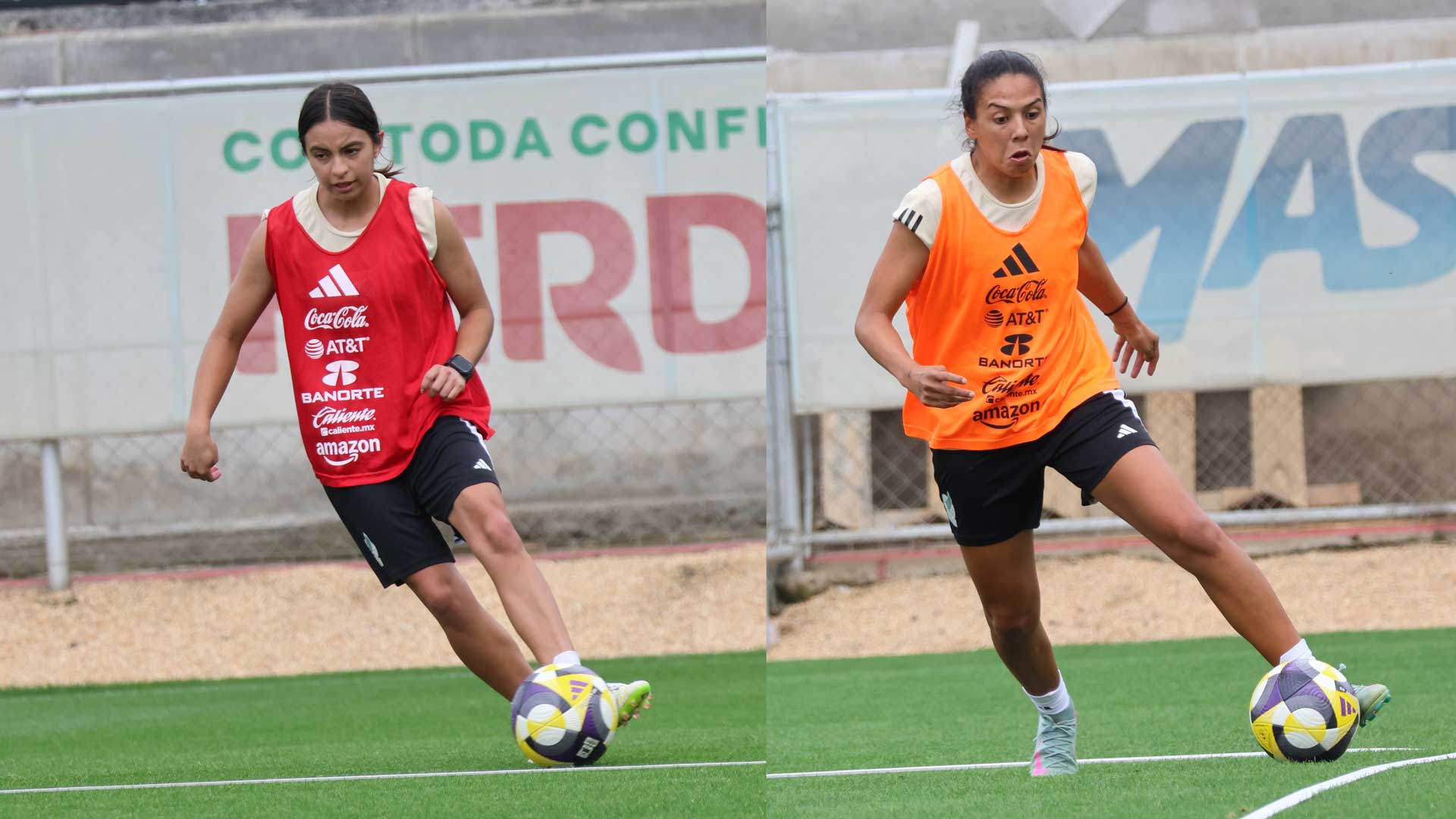 ¡Golazos! Alice Soto vs María Sánchez; se roban las miradas en el entrenamiento del Tri Femenil con remates de crack